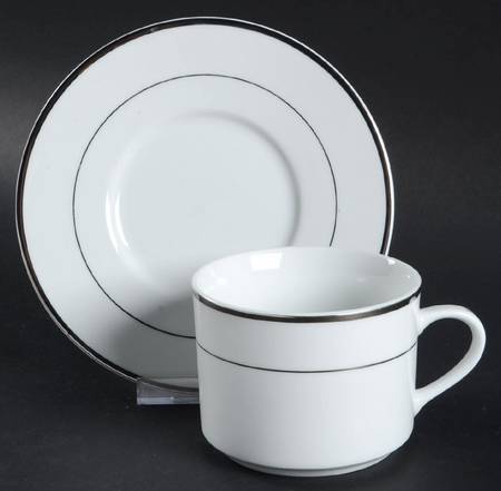 NED4 Flat Cup & Saucer Set