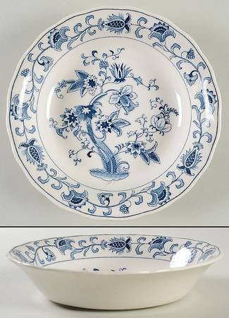 Ming Tree Blue (Fine Tableware Backstamp) Coupe Soup Bowl