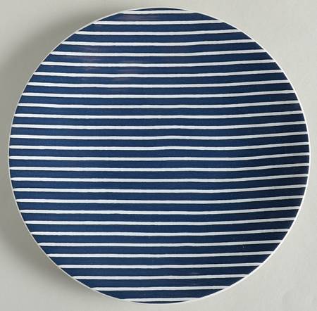 Knots Bay Navy Blue Salad Plate