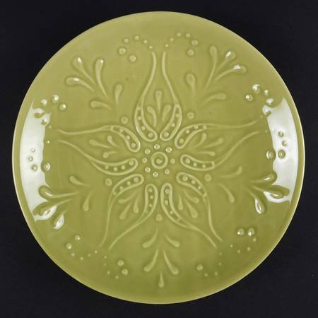 NCE1 Chartreuse Salad Plate by Nocal Ceramics, LDA