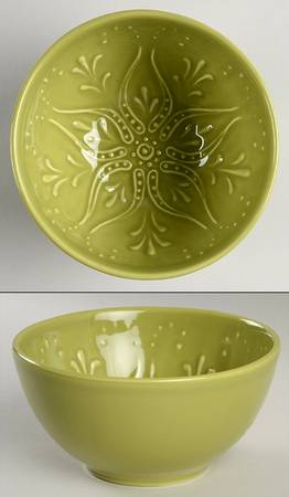 NCE1 Chartreuse Soup/Cereal Bowl by Nocal Ceramics, LDA