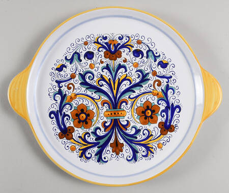 NVD3 Handled Cake Plate