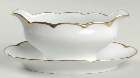 3405 Gravy Boat with Attached Underplate