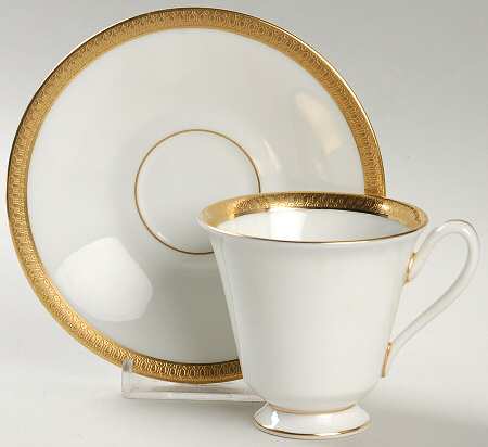 Bennington Footed Demitasse Cup & Saucer Set