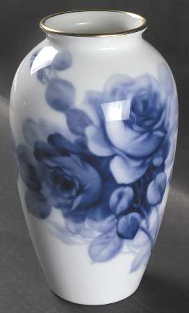 Blue Rose 9" Vase