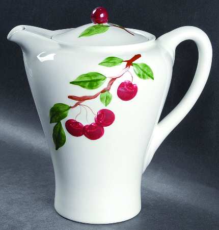 Cherry Coffee Pot & Lid