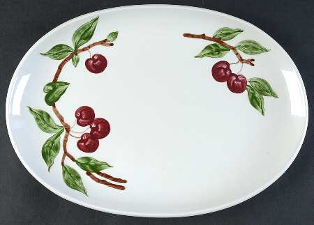 Cherry 12" Oval Serving Platter