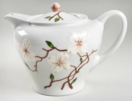 Dogwood Teapot & Lid