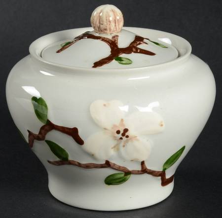 Dogwood Sugar Bowl & Lid