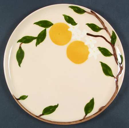 Orange Blossom Pinkish Beige 13" Chop Plate (Round Platter) by Orchard