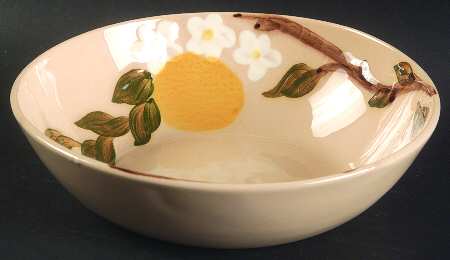 Orange Blossom Pinkish Beige Coupe Soup Bowl by Orchard
