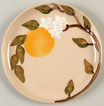 Orange Blossom Pinkish Beige Bread & Butter Plate by Orchard