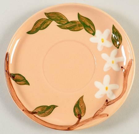 Orange Blossom Pinkish Beige Saucer by Orchard
