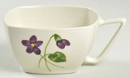 Wood Violet Square Flat Cup