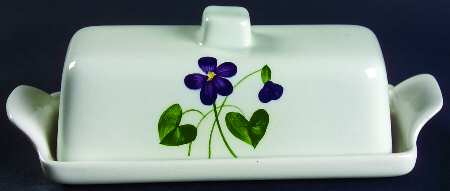 Wood Violet Square 1/4 Lb Covered Butter