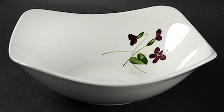 Wood Violet Square 8" Square Vegetable Bowl
