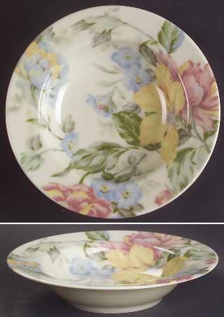 English Tapestry Rim Fruit/Dessert (Sauce) Bowl
