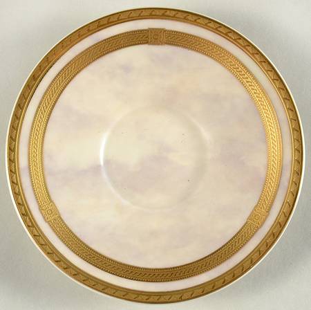 Ivory Travertine Saucer for Demitasse Cup