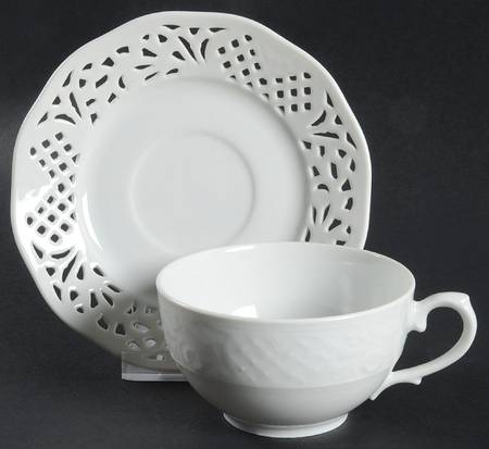 Old Dresden Flat Cup & Saucer Set