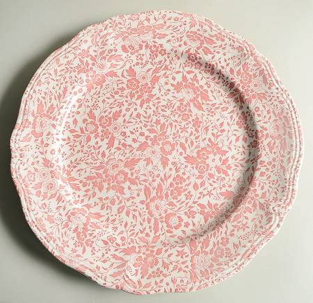 Chintz Dusty Rose 12" Chop Plate (Round Platter)