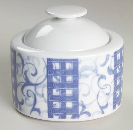 Blue Heather Sugar Bowl & Lid