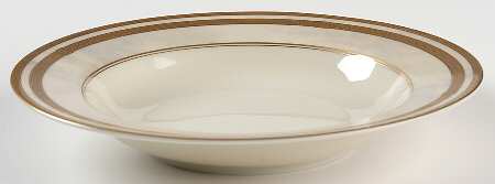 Ivory Florentine Rim Soup Bowl