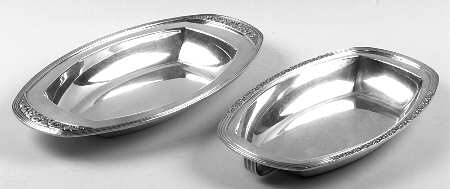 Coronation (Silverplate, Hollowware) Double Vegetable Bowl