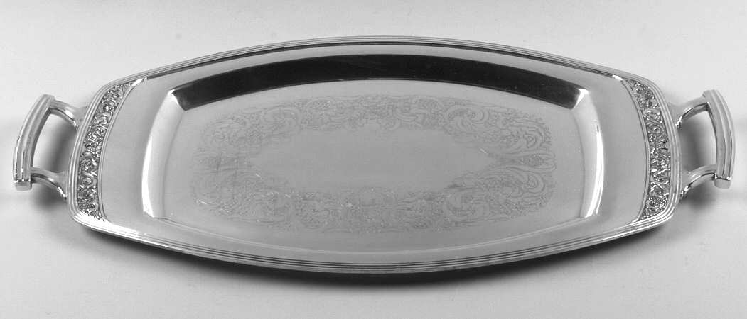 Coronation (Silverplate, Hollowware) Large Silverplate Waiter Tray