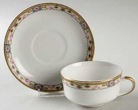 OWE11 Flat Cup & Saucer Set by Edward J Owen China