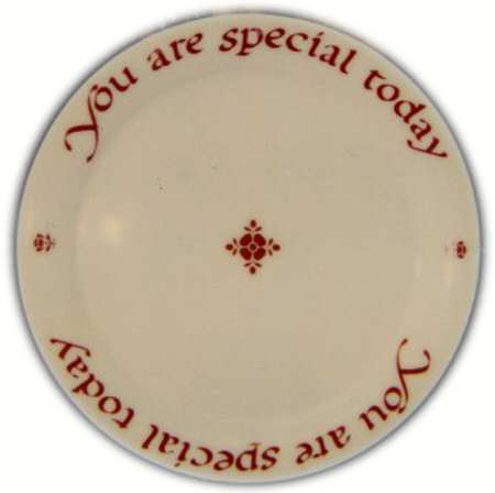 You Are Special Today Cake Plate