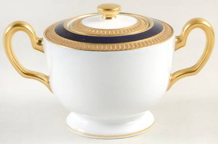 Royal Blue Sugar Bowl & Lid