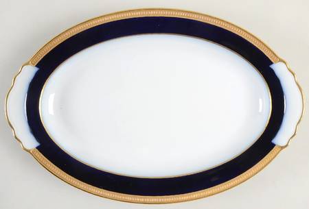 Royal Blue 14" Oval Serving Platter