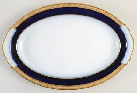 Royal Blue 12" Oval Serving Platter
