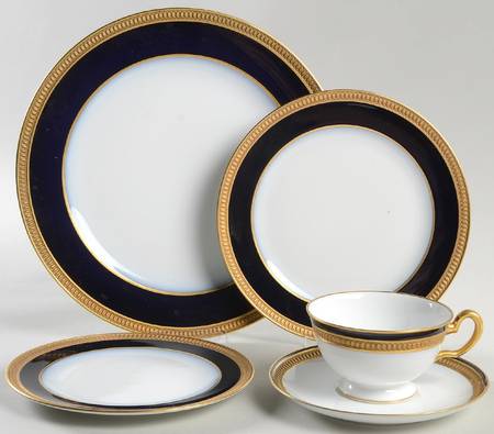 Royal Blue 5 Piece Place Setting