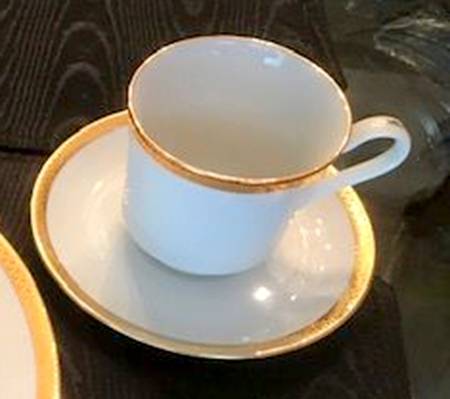 OWN1 Footed Cup & Saucer Set