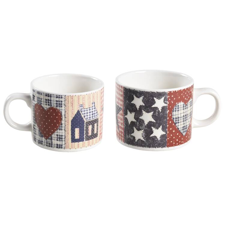 American Quilt Flat Cup (Uses Bread & Butter Saucer)