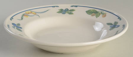 Autumn Orchard Large Rim Soup Bowl
