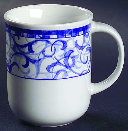 Blue Trellis Mug
