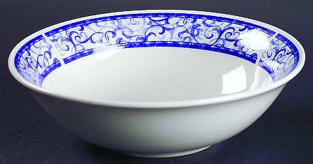 Blue Trellis Coupe Soup Bowl