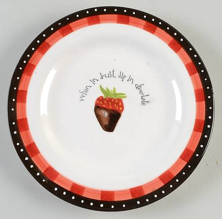 Chocolate Dipped Salad Plate