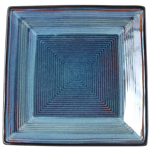 Adriatic Blue Square Dinner Plate by Oneida