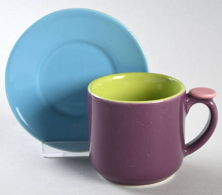Hemisphere Flat Demitasse Cup & Saucer Set