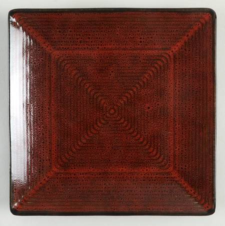Adriatic (Tremiti) Red Square Appetizer Plate by Oneida