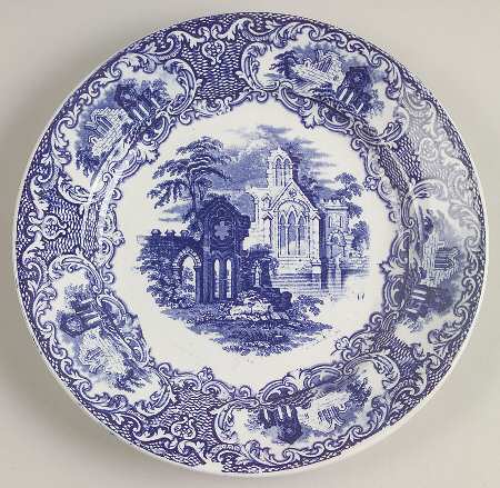 Abbey Blue Luncheon Plate