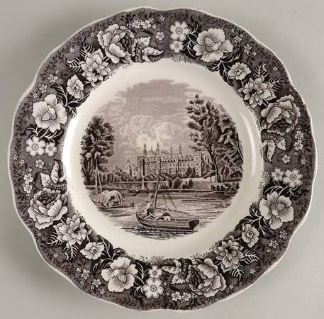 Thames River Scenes Black by Palissy