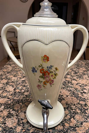 Field Flowers Electric Coffee Urn & Lid with Cord