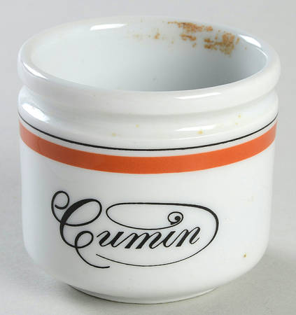 Bistrot Rust Orange Small Spice Jar No Cork Stopper