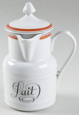 Bistrot Rust Orange Creamer & Lid