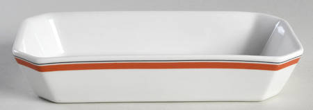 Bistrot Rust Orange 7" Rectangular Baker