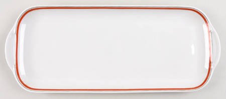Bistrot Rust Orange 15" Handled Tray